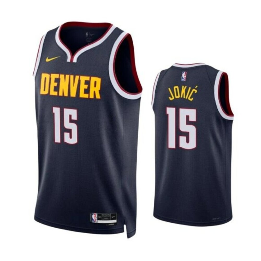 Mens 15 Nikola Jokic Navy Jersey